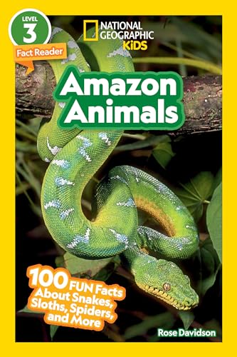 Stock image for National Geographic Readers: Amazon Animals (L3): 100 Fun Facts About Snakes, Sloths, Spiders, and More for sale by SecondSale