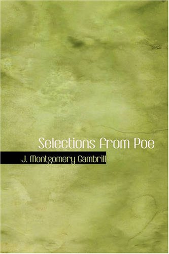 Imagen de archivo de Selections from Poe a la venta por Revaluation Books