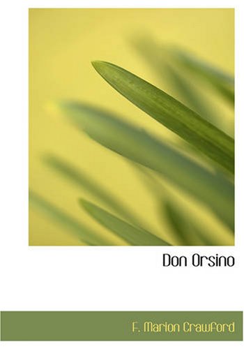 Don Orsino (9781426489341) by Crawford, F. Marion