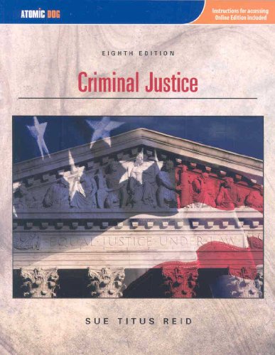 Stock image for Criminal Justice. Eighth edition for sale by Palmerton Mountain Books