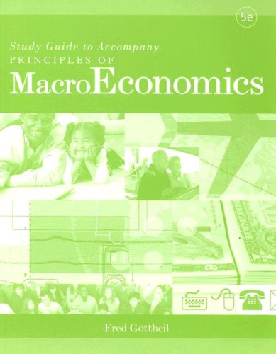 Stock image for Study Guide to accompany Principles of Macroeconomics for sale by HPB-Red