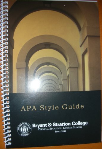 Beispielbild fr APA Style Guide (Bryant & Stratton College) zum Verkauf von ThriftBooks-Atlanta