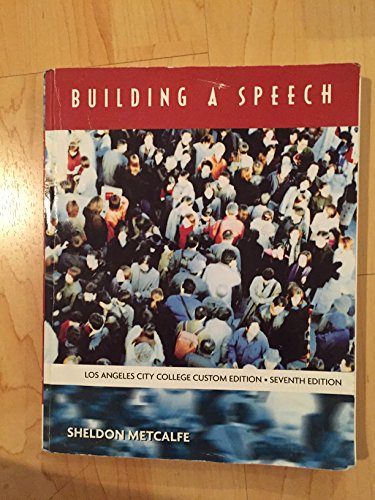 Imagen de archivo de Building a Speech a la venta por -OnTimeBooks-