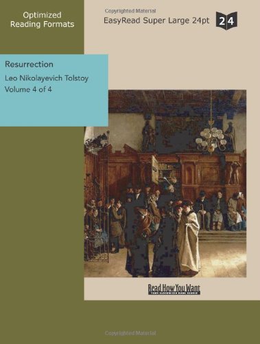 Resurrection: Easyread Super Large 24pt Edition (9781427024619) by Tolstoy, Leo