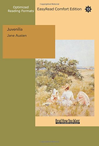 Juvenilia: Easyread Comfort Edition (9781427026217) by Austen, Jane