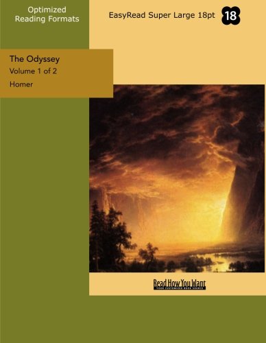 9781427048042: The Odyssey (Volume 1 of 2) (EasyRead Super Large 18pt Edition)