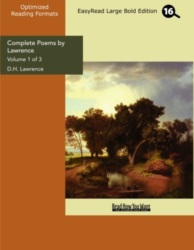 Complete Poems by Lawrence: Easyread Large Bold Edition (9781427049353) by Lawrence, D. H.