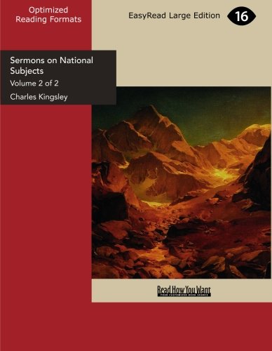 Sermons on National Subjects: Easyread Large Edition (9781427075680) by Kingsley, Charles