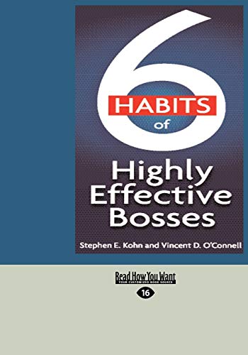 9781427093073: 6 Habits of Highly Effective Bosses (EasyRead Large Edition)