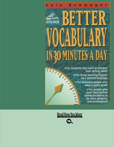 9781427097156: Better Vocabulary in 30 Minutes a Day: Easyread Large Bold Edition