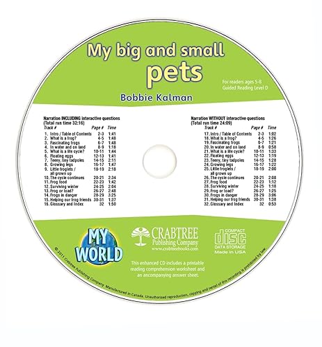 My Big and Small Pets - CD Only (My World) (9781427110282) by Kalman, Bobbie