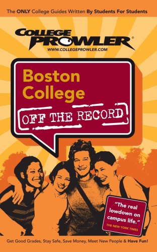 Beispielbild fr Boston College: Off the Record - College Prowler zum Verkauf von Wonder Book