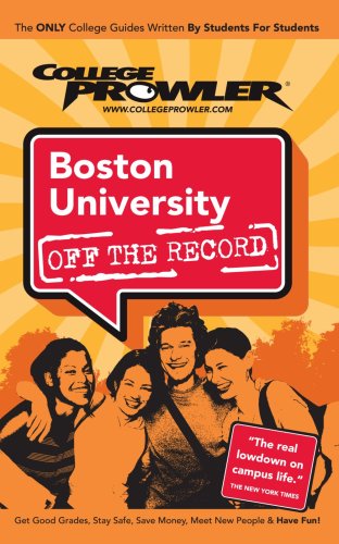 Imagen de archivo de Boston University: Off the Record - College Prowler a la venta por More Than Words