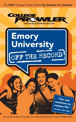 Beispielbild fr Emory University: Off the Record - College Prowler zum Verkauf von Wonder Book