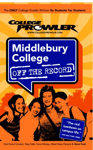9781427400970: College Prowler Middlebury College Off The Record: Middlebury, Vermont