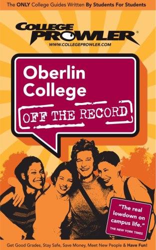 9781427401052: Oberlin College: Off the Record - College Prowler (College Prowler Off the Record)