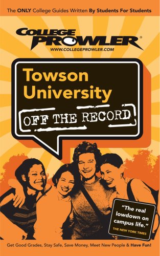 Beispielbild fr Towson University: Off the Record - College Prowler (College Prowler: Towson University Off the Record) zum Verkauf von SecondSale