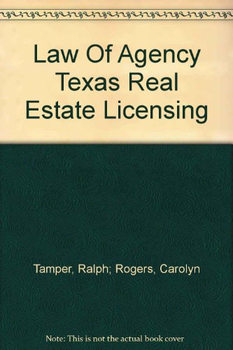 Stock image for Law of Agency (Texas Real Estate Licensing) for sale by HPB-Movies