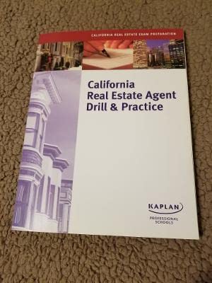 Stock image for California Real Estate Agent Drill & Practice for sale by HPB-Red