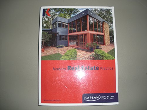 Imagen de archivo de Modern Real Estate Practice 19th Edition a la venta por HPB-Red