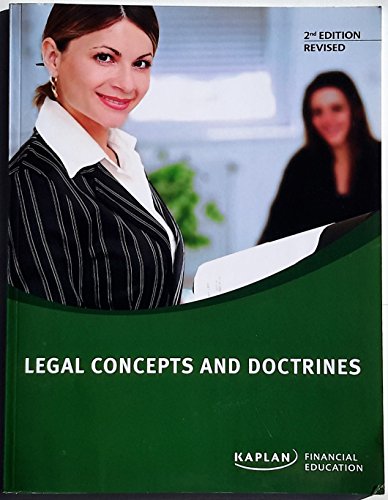 9781427721440: Title: Legal Concepts and Doctrines KAPLAN Financial Educ