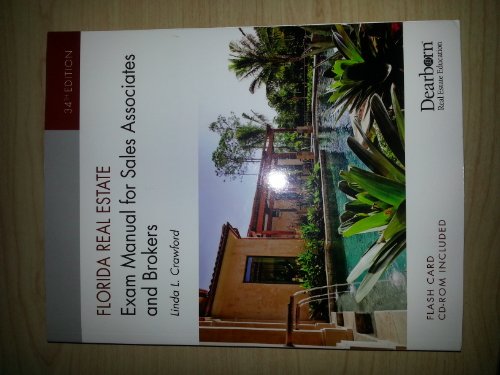 Stock image for Florida Real Estate Exam Manual for Sales Associates and Brokers, 34th Edition for sale by ThriftBooks-Atlanta