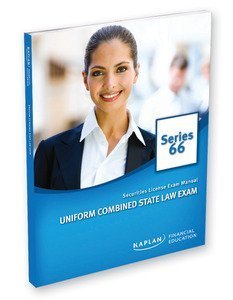 Imagen de archivo de Kaplan Series 66 Securities License Exam Manual, Uniform Combined State Law Exam a la venta por HPB-Red