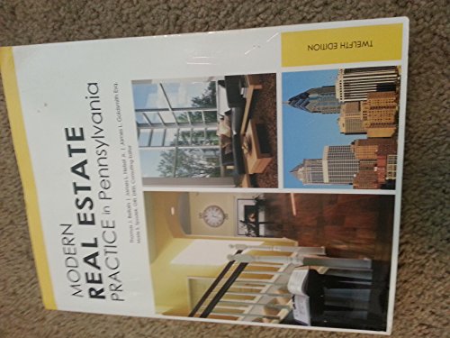 Beispielbild fr Modern Real Estate Practice in Pennsylvania zum Verkauf von ZBK Books