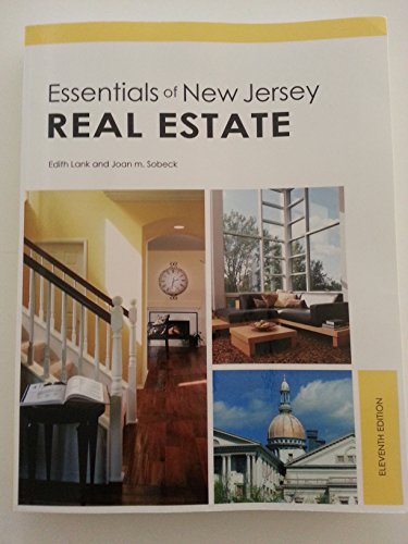 Beispielbild fr Essentials of New Jersey Real Estate, 11th Edition zum Verkauf von ThriftBooks-Atlanta