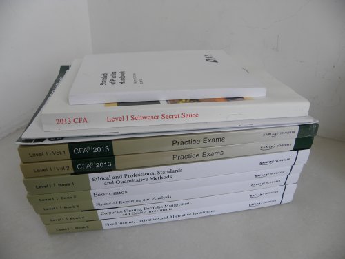 Beispielbild fr 2012 Cfa Level 1 Schweser Study Notes+Practice Exam+Quicksheet zum Verkauf von Half Price Books Inc.