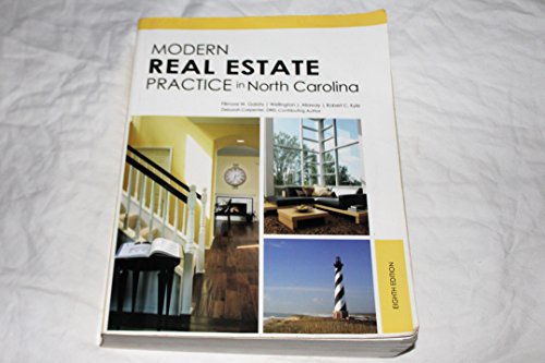 Beispielbild fr Modern Real Estate Practice in North Carolina zum Verkauf von Better World Books