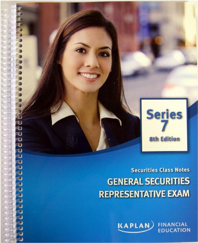 Imagen de archivo de Kaplan Series 7 Securities Class Notes General Securities Representative Exam a la venta por HPB-Movies