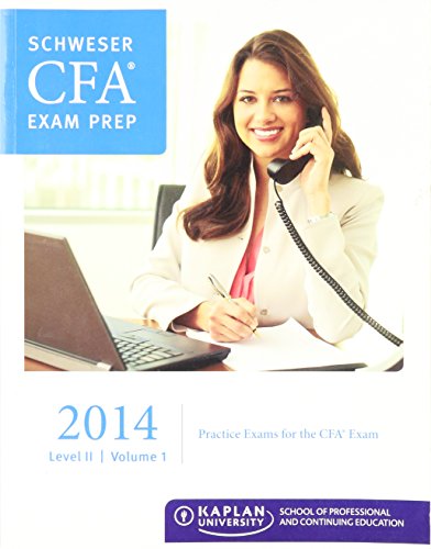 9781427749253: Schweser CFA Exam Prep 2014 Level 2 Volume 1