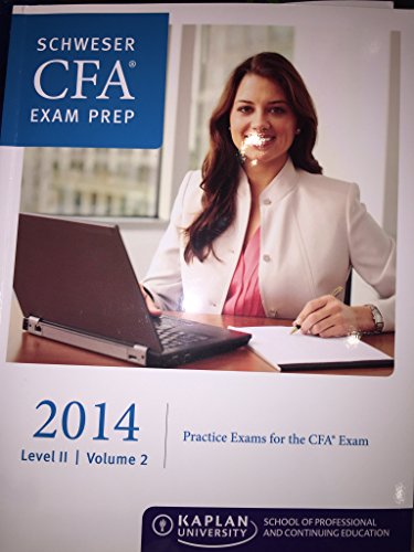 Beispielbild fr Schweser CFA Exam Prep 2014 Level 2 Volume 2 zum Verkauf von Better World Books