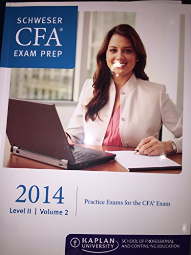 9781427749260: Schweser CFA Exam Prep 2014 Level 2 Volume 2