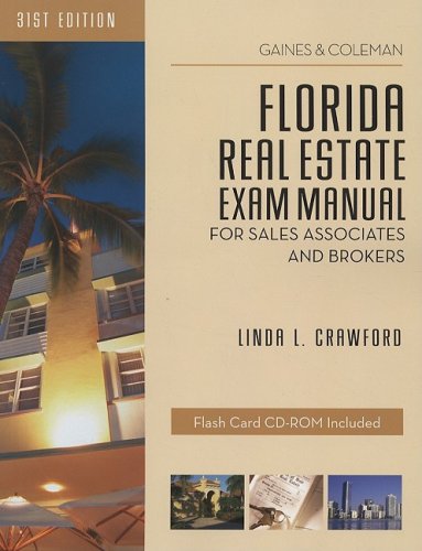 Imagen de archivo de Florida Real Estate Exam Manual: For Sales Associates and Brokers [With CDROM] a la venta por ThriftBooks-Atlanta