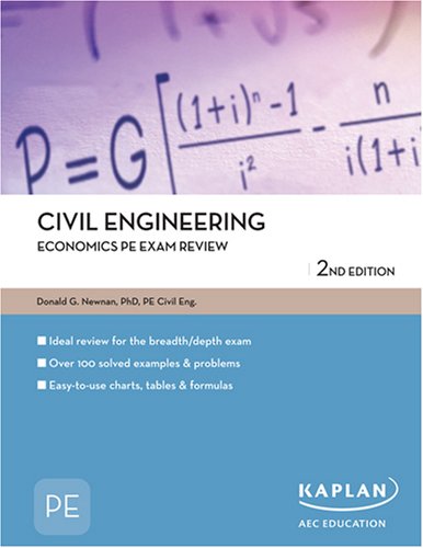 Civil Engineering Economics PE Review (9781427765178) by Donald G. Newnan