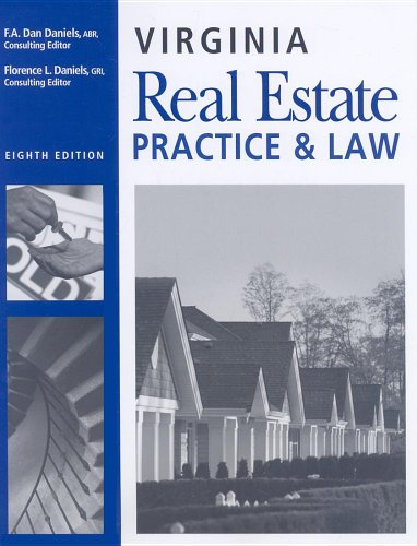 Stock image for Virginia Real Estate Practice and Law, 8th Edition for sale by SecondSale