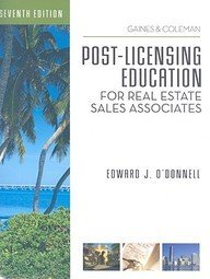 Stock image for Post-Licensing Education For Re Sales Associates, 7th Edition ; 9781427767059 ; 142776705X for sale by APlus Textbooks