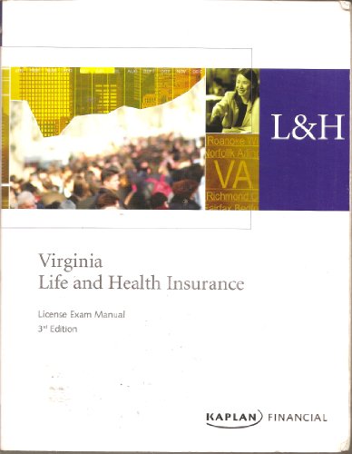 Beispielbild fr Virginia Life and Health Insurance License Exam Manual zum Verkauf von ThriftBooks-Atlanta