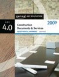 Imagen de archivo de Construction Documents Services Question Answer 2009 a la venta por Big River Books