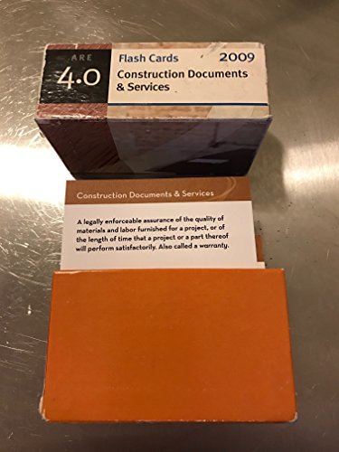 9781427770639: Flash Cards Construction Documents & Services ARE 4.0