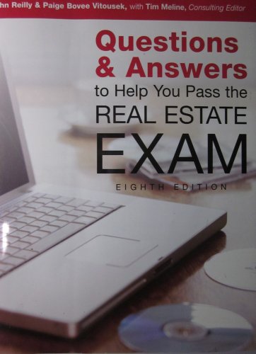 Beispielbild fr Questions & Answers to Help You to Pass the Real Estate Exam (Dearborn Education) zum Verkauf von BooksRun
