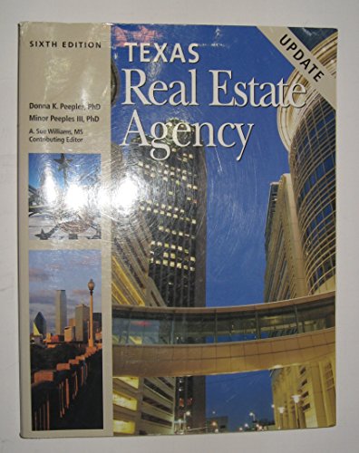 Stock image for Texas Real Estate Agency, 6th Edition Update for sale by ThriftBooks-Dallas