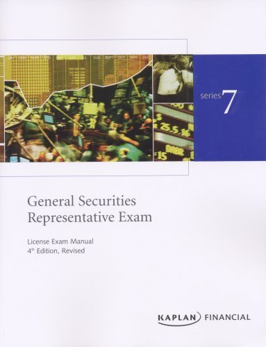 Beispielbild fr Kaplan Series 7 General Securities Representative Exam License Exam Manual zum Verkauf von HPB-Red