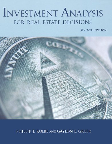 9781427783141: Investment Analysis for Real Estate Decisions