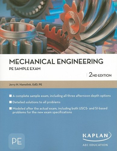 Beispielbild fr Mechanical Engineering PE Sample Exam, 2nd Edition (Pe Exam Preparation) zum Verkauf von BooksRun