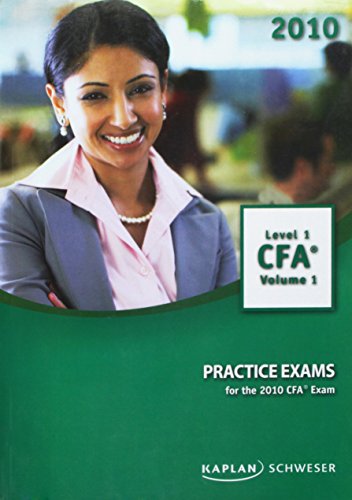 9781427794734: Practice Exams for the 2010 CFA Exam (Level 1 CFA Volume 1)