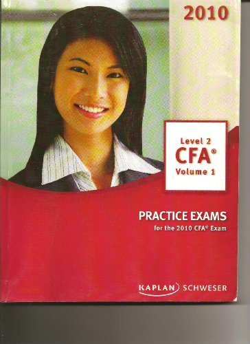 Beispielbild fr Practice Exams for 2010 CFA Exam, Level 2, Vol. 1 zum Verkauf von Better World Books