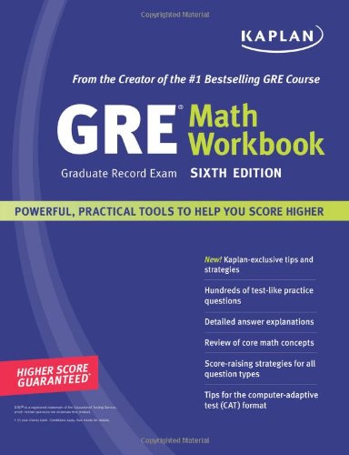 9781427795045: Kaplan GRE (Graduate Record Exam) Math Workbook, Sixth Edition